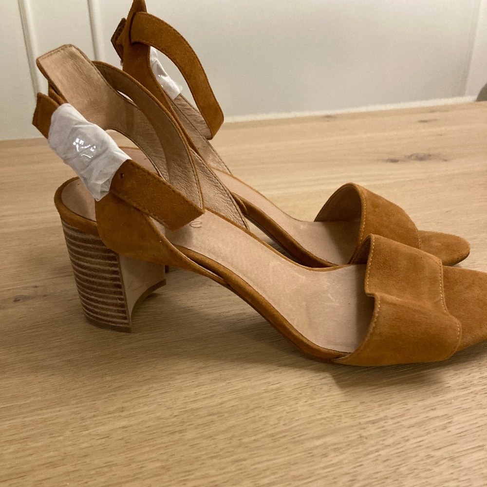 Madewell Lainy Brown Suede Sandals 9.5